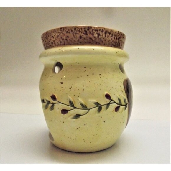 Yankee Candle one piece wax warmer "Aglio de Toscana"  beige speckled - Picture 4 of 8